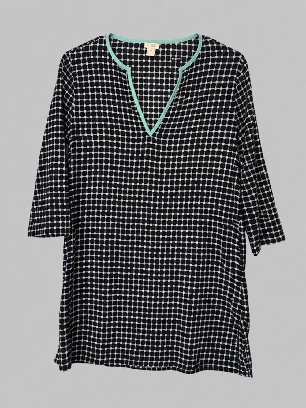 J.Crew Black & White Geometric Print Tunic – Size XS